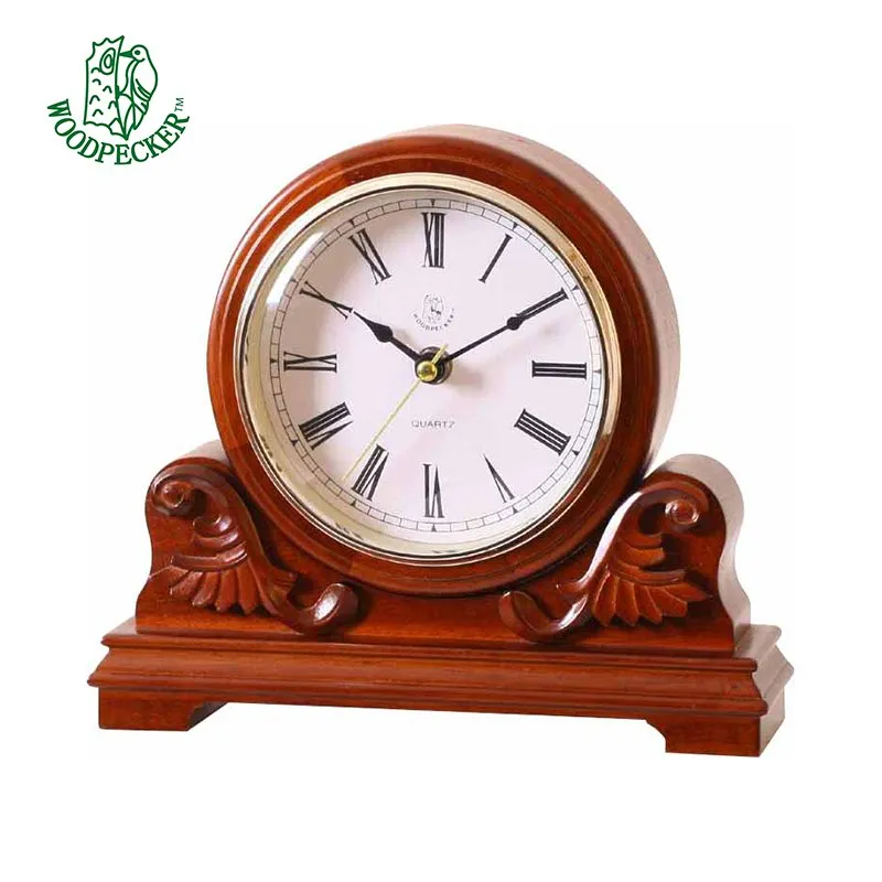 Reloj de mesa con acabado mate rojo Date