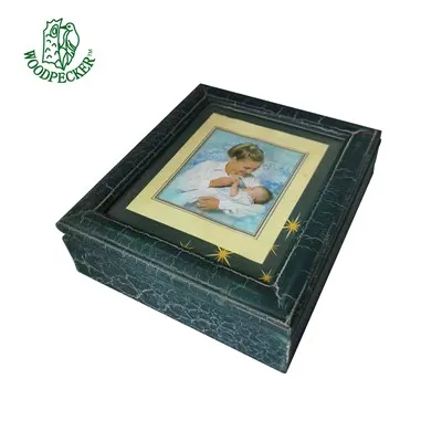 Caja de madera del ataúd del tarro de la memoria